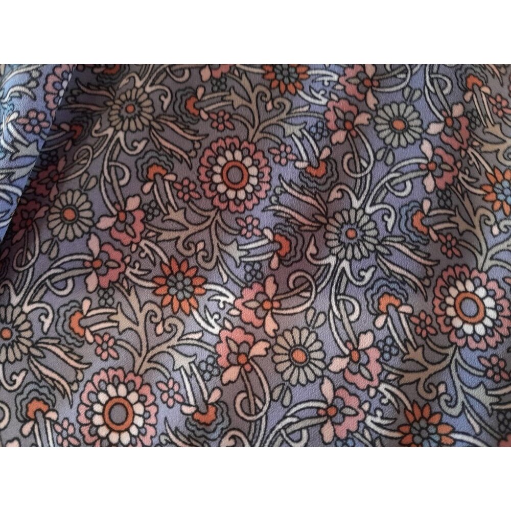 Max Studio Ŵrap Over Floral Ruffle Church School Casual Flowy Midi Skirt Medium - Picture 3 of 8
